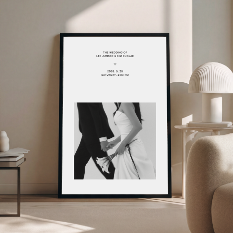 [무료배송]맞닿은 순간[웨딩 포스터]