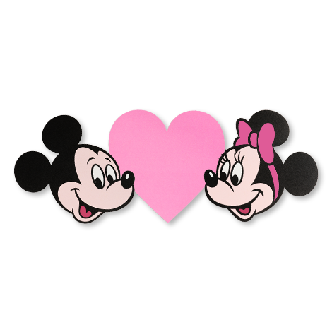 하트 속 우리 둘 엽서 카드