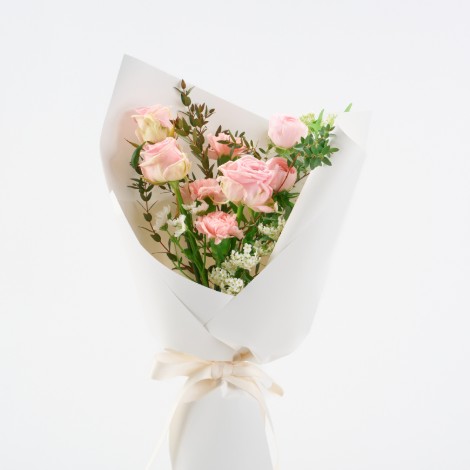 [23%할인가]소프트 핑크 꽃다발_M
