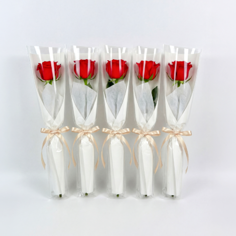 [23%할인가]장미 5송이_개별포장